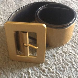 Yve St Laurent gold belt